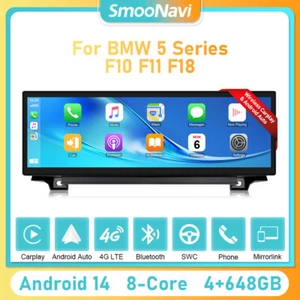 14.9" Head Unit 64GB Car GPS Stereo DAB Carplay For BMW 5 Series F10 F11 NBT - Imagen 1 de 19