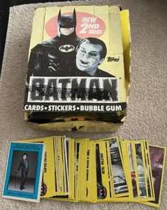 TOPPS BATMAN 1989 Series 2 Movie Card Box wth 31 Sealed Packs + 50 cards - Picture 1 of 2