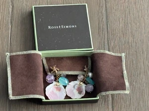 Ross Simons Vermeil starfish earrings with multi semi, pearl & seashell dangle - Picture 1 of 16