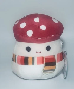 Squishmallows Malcolm Mushroom with Scarf 7" Autumn Fall Plush Kellytoy New NWT - Picture 1 of 4