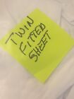 5 TWIN FITTED WHITE BED SHEETS