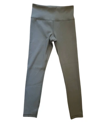 Leggings Athleta para mujer medianos verdes militares tiro alto euforia costilla ajustados Foto 1 de 4