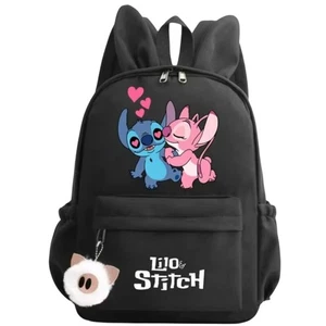 Mochilas escolares de viaje Lilo Stitch orejas de conejo Mochila Mochila Mochila Mochila - Imagen 1 de 7