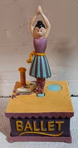 Ballet Bank Cast Iron  Heavy  Decor  Home Decor - Picture 1 of 3