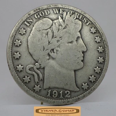 1912-D Barber Silver Half Dollar - #C54272NQ - Image 1 of 2