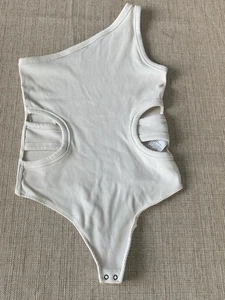 Abercrombie & Fitch Seamless Ribbed One-Shoulder Body Hellgrau S - Bild 1 von 8