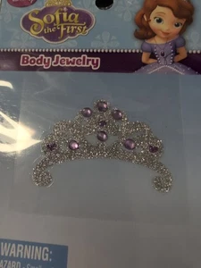 Disney Princess Sofia The First Body Jewelry Sticker NEW LB10 - Picture 1 of 3