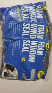 3 Pks Of MD Foam  Window Seal, Gray, Peel And Stick, 1/4"x1/2"x17 - Picture 1 of 3