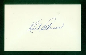 503, Kent Peterson, Original Signed/Autograph, Index Card, Reds, "1944, 47-51" - Picture 1 of 4