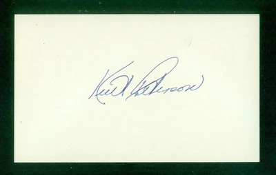 503, Kent Peterson, Original Signed/Autograph, Index Card, Reds, "1944, 47-51" - Image 1 of 4