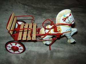 Hallmark 20768 Excellent Condition 1940s Mobo Sulky Horse w/cart No Box - Picture 1 of 8