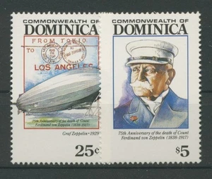 Dominica 1992 Luftfahrt Luftschiff Zeppelin 1624/25 postfrisch - Picture 1 of 1