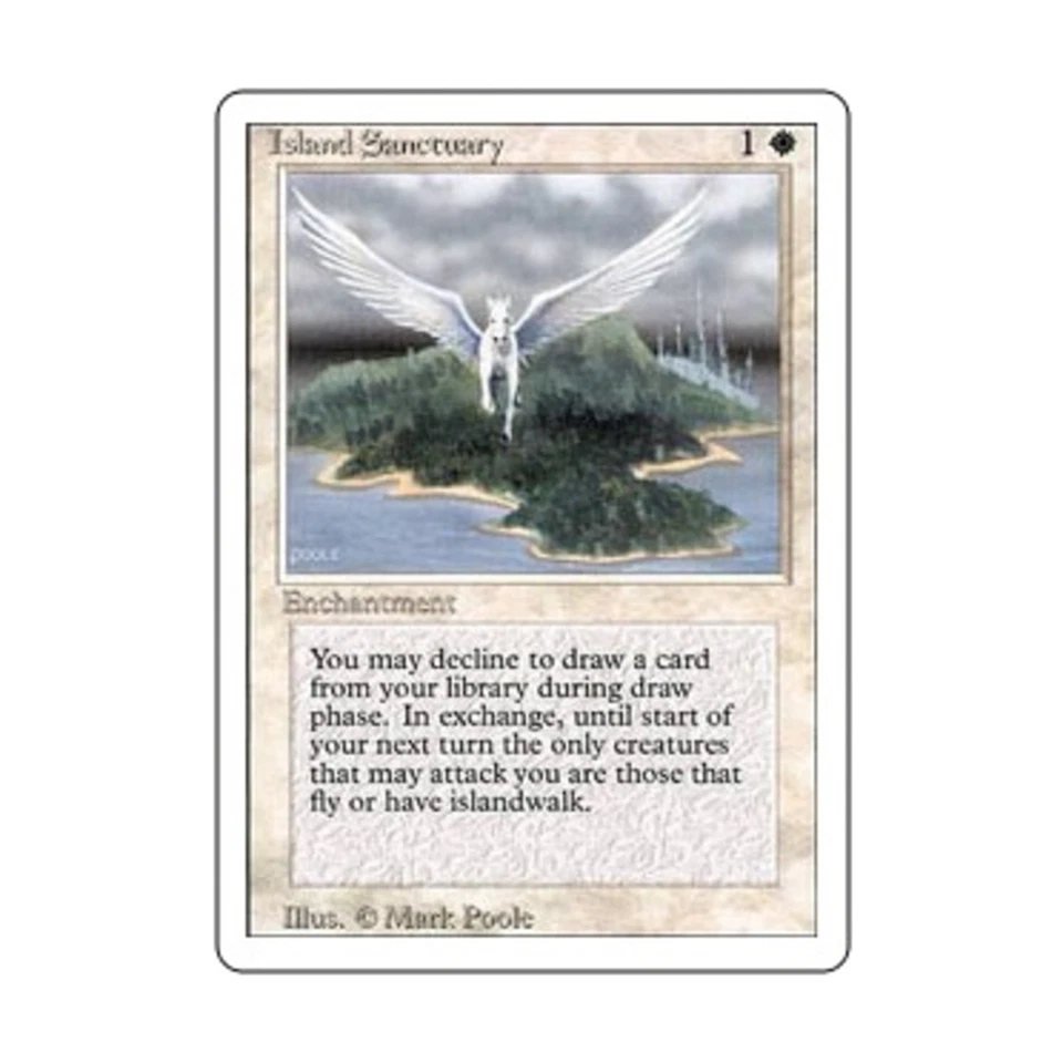 WOTC MtG 3rd Ed Island Sanctuary (R) VG - Image 1 of 1
