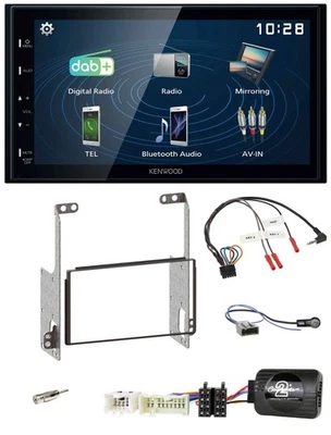 Kenwood 2DIN Bluetooth Lenkrad USB DAB Autoradio für Nissan X-Trail T31 2007-200 - Bild 1 von 4