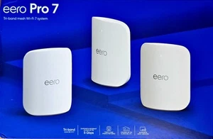 🔥 Système Wi-Fi Eero Pro 7 Tri-Band Mesh (Pack de 3) - Neuf boîte ouverte - Livraison rapide - Photo 1/2