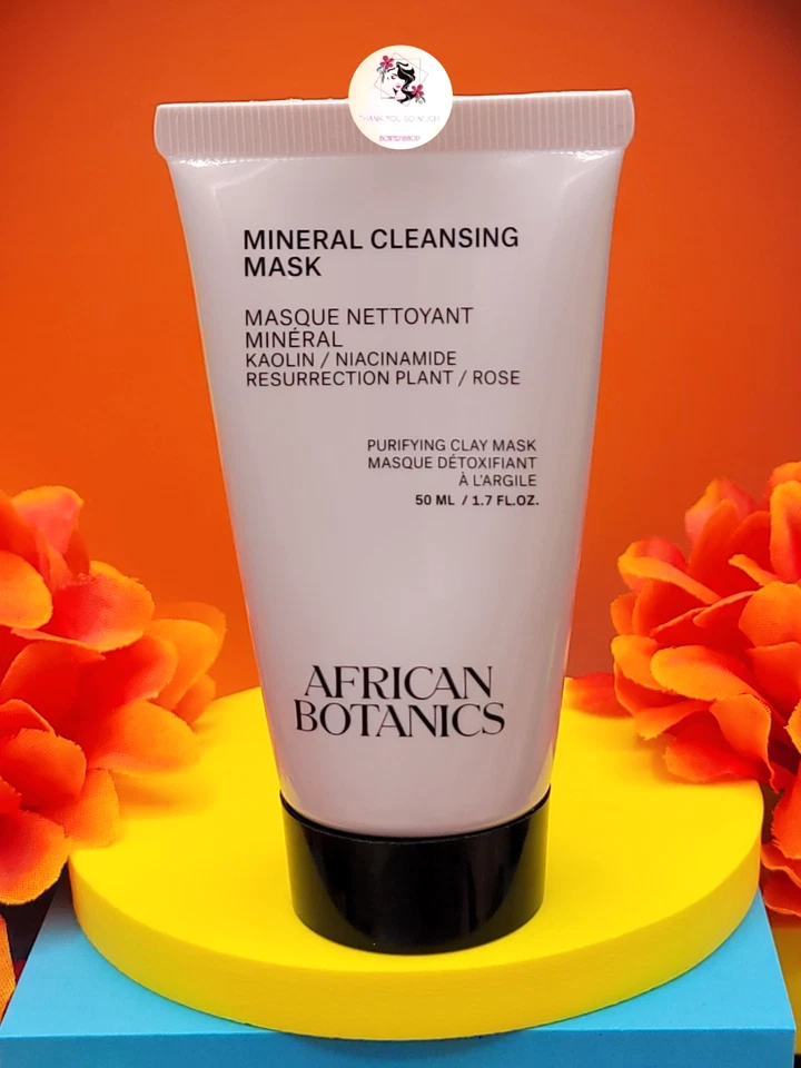 African Botanics Mineral Cleansing Mask 1.7 oz/50 ml Purifying Clay Masque NEW - Image 1 of 4