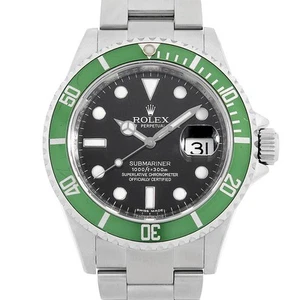ROLEX SUBMARINER Date 16610LV Black M Number second hand mens - Picture 1 of 12