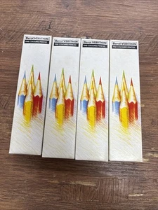 Vintage 70's Berol Verithin - 48 Coloured Pencils Red/ Orange/yellow/ Green - Picture 1 of 8