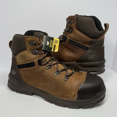 Bota de Trabajo CAT Accomplice X Impermeable Puntera de Acero P91331 Marrón Real Para Hombre Talla 14 M Foto 1 de 4