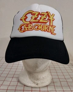Cappello berretto camionista Ozzy Osbourne nero bianco uomo regolabile maglia snapback - Foto 1 di 6