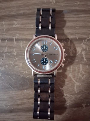 Reloj Pulsera Bobobird Madera 1 Cuartez Foto 1 de 3