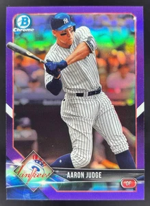 Bowman Chrome Purple Refractor #100 2018 Aaron Judge/250 - Imagen 1 de 2