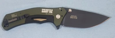 Awesome Kershaw Knockout 1870 Olblk Assisted Drop Point Blade Springfield Armory - Image 1 of 4