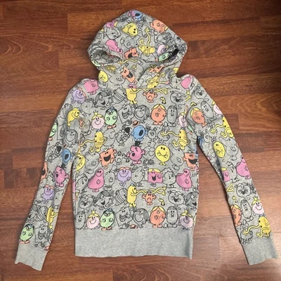 Uniqlo Mr. Hombres Little Miss Mujeres Gráfico Sudadera con Capucha Talla XS Gris Algodón Foto 1 de 4