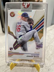 Jordan Hicks 24' Topps Pristine Encased Gold Rookie #/50!! - Picture 1 of 2