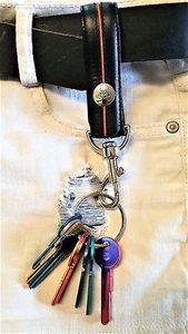 NEW Authentic GOLF BELT Original unisex key ring KEY FOB zipper pull bag charm - Picture 1 of 1