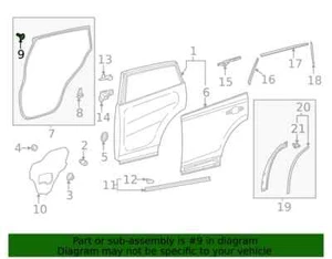 Toyota OEM Door Weather Strip Clips 6786926050 NIP (8 pieces for one price - Picture 1 of 2