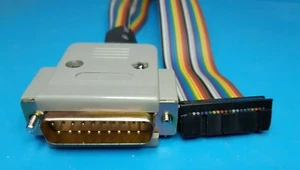 DB19 ULTRA SATAN CABLE ATARI ST/STE - Original DB19 male gold with hood (NEW) - Picture 1 of 5