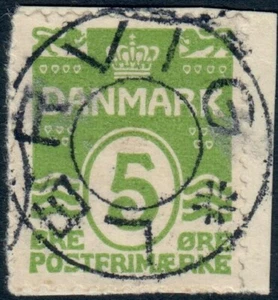 FAROE INSELN. Zahl. 5 Øre, hellgrün. LERVIG (PK1985) - Bild 1 von 1