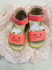 Livie & Luca Tabby Girls Sandal, Coral, Smooth Leather, Size 11