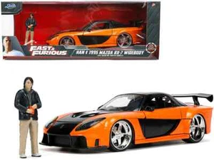 Mazda RX-7 1995 JADA Fast and Furious Han's carrocería ancha naranja diecast 1:24 (33174) - Imagen 1 de 11