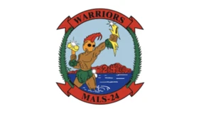 4" Cuerpo de Marines de Estados Unidos Mals-24 Aviación Marina Logística Guerreros Calcomanía Hecho en Estados Unidos - Imagen 1 de 1