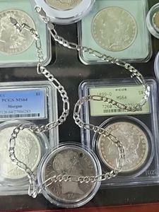 18” 4mm, vintage Italian sterling silver 925 figaro chain necklace 10.19grams - Picture 1 of 12