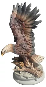 Statuetta aquila calva porcellana capolavoro di Homco® interni casa 12 pollici - Foto 1 di 5