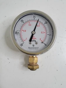Manómetro lleno de aceite DuraChoice 2,5" acero inoxidable 1/4" NPT accesorio usado - Imagen 1 de 16