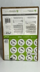 TCP Energy Smart Compact Spiral Bulb 14W Replaces 60W E26 Base 2700K (12 Bulbs) - Picture 1 of 5