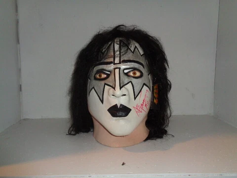 Ace Frehley Signed Kiss Mask Starchild Spaceman RARE Rock Legend With COA Cover