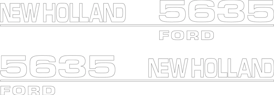 Juego de calcomanías para tractor New Holland 5635 Foto 1 de 1