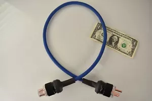 Cavo di alimentazione "Blue Thunder" filo dritto 3 piedi cavo di rete IEC - Made in USA - Foto 1 di 6