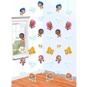 BUBBLE GUPPIES STRING DECORATIONS (6ct)- 1st Birthday Party Supplies Nick Jr - Picture 1 of 1
