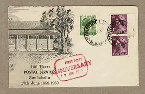 Australia 1958 Collinridge Rivett Condobolin Post Office Opening Ann Cover 29/60 - Picture 1 of 2