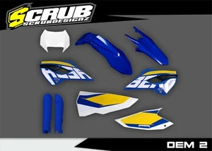 Husaberg 2013 2014 TE FE 125 250 300 450 501 kit de plástico + calcomanías réplica OEM - Imagen 1 de 12