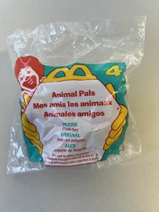 Mcdondalds Happy Meal Toy Animal Pals #4 Moose Plush Toy BRAND NEW 1997 - Picture 1 of 8