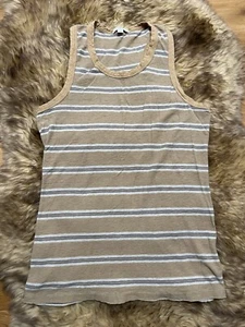 Standard James Perse Striped Racerback Tank Top Womens 3 Large - Picture 1 of 6