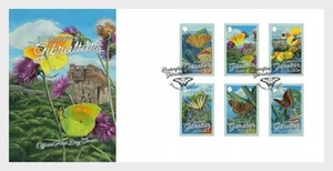 Gibraltar 2024 Butterflies Cardinal Cleopatra Swallowtail Pasha Speckled 6v FDC - Picture 1 of 1