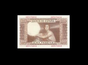 1953 BANK OF SPAIN 100 PESETAS **MADRID** "Z" (( GEM UNC ))